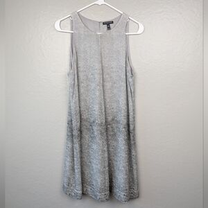 Eileen Fisher Gray Silk Swing Dress MP